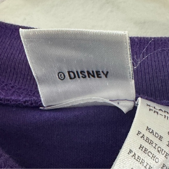 Vtge Disney 90s Women's Winnie The Pooh Long Sleeve Embroidered Shirt Purple, XL - Picture 9 of 9